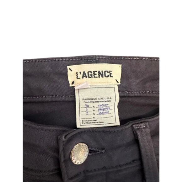 L' agence dark grey Margot high-rise skinny jeans size 28 - Picture 10 of 11